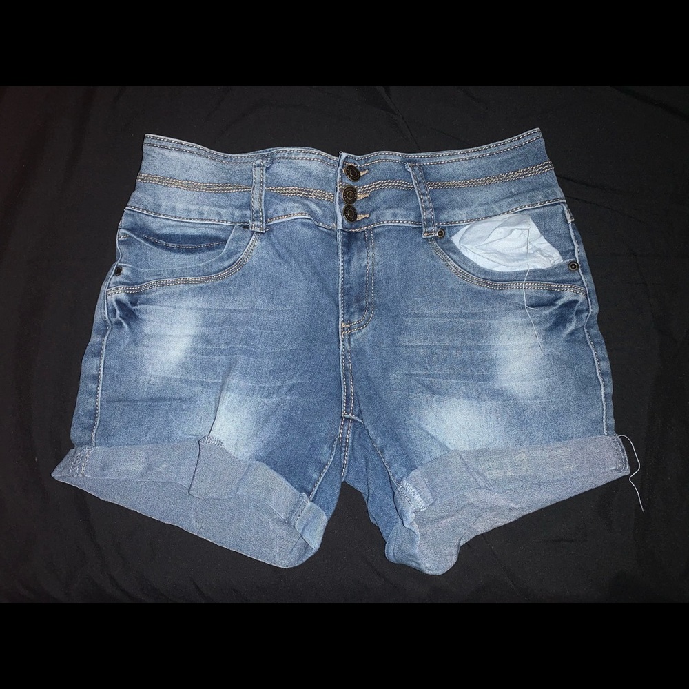 High-Rise Jean Shorts